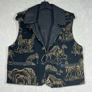 VTG Tsunami Fleece Equestrian Vest Reversible Gorpcore, Western Women’s Large